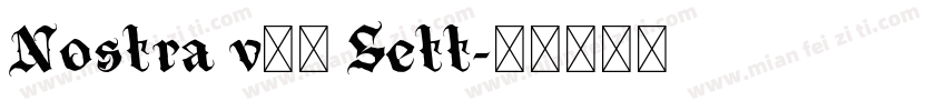 Nostra v08 Sett字体转换